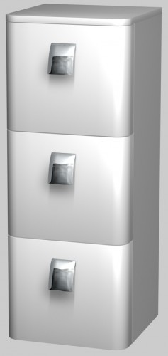 INTEDOOR ARKADA stredná kúpeľňová skrinka závesná AKSS353ZQG/H1511