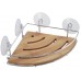 ARTTEC Polička - bamboo + chróm - 20x20x6, 5 cm - bez vŕtania MSV00290 