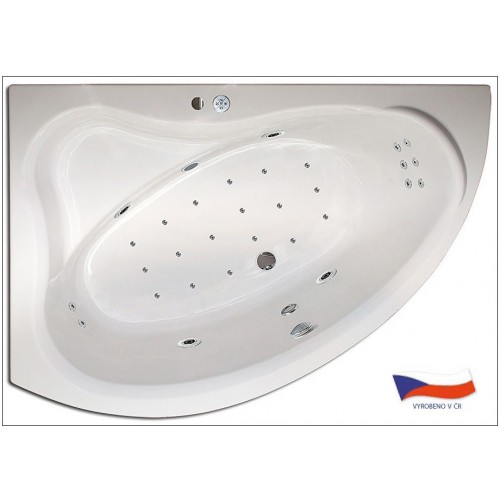 ARTTEC Massage FLAT 150x90 ľavá Hydro a air masážna akrylátová vaňa PAN00747 ARTTEC Massage FLAT 150x90 ľavá Hydro a air masážna akrylátová vaňa PAN00747
