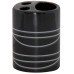 ARTTEC Kelímok na kefky a pastu - keramika - black MSV00177