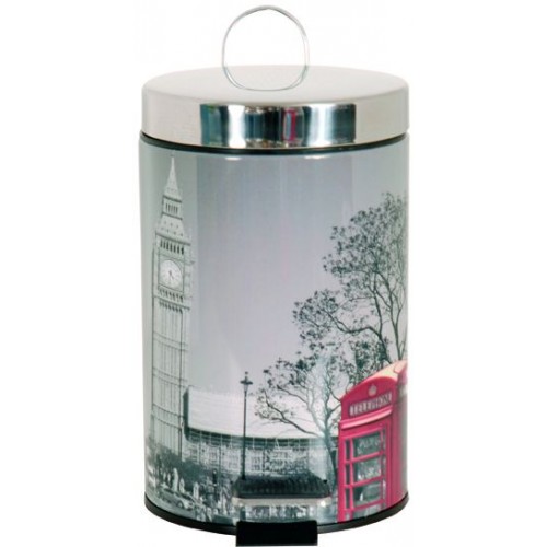 ARTTEC Kôš odpadkový - 3 l - kov + nerez - londres MSV00206