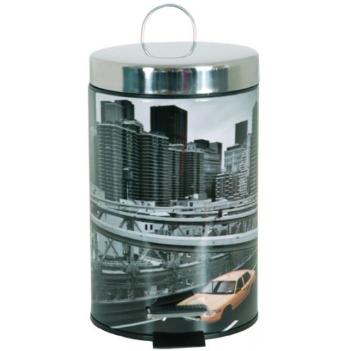 ARTTEC Kôš odpadkový - 3 l - kov + nerez - new york MSV00209 ARTTEC Kôš odpadkový - 3 l - kov + nerez - new york MSV00209
