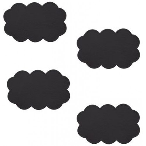 ARTTEC Protišmykové podložky do vane - set 4 ks - mrak - PVC - black MSV00352 ARTTEC Protišmykové podložky do vane - set 4 ks - mrak - PVC - black MSV00352