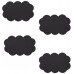 ARTTEC Protišmykové podložky do vane - set 4 ks - mrak - PVC - black MSV00352
