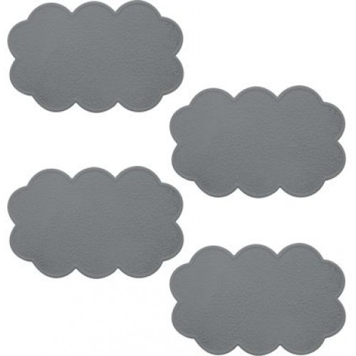 ARTTEC Protišmykové podložky do vane - set 4 ks - mrak - PVC - grey MSV00355 ARTTEC Protišmykové podložky do vane - set 4 ks - mrak - PVC - grey MSV00355
