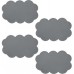 ARTTEC Protišmykové podložky do vane - set 4 ks - mrak - PVC - grey MSV00355