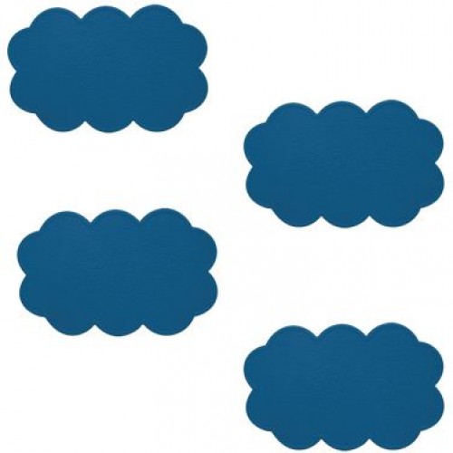 ARTTEC Protišmykové podložky do vane - set 4 ks - mrak - PVC - navy blue MSV00357 ARTTEC Protišmykové podložky do vane - set 4 ks - mrak - PVC - navy blue MSV00357