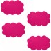 ARTTEC Protišmykové podložky do vane - set 4 ks - mrak - PVC - pink MSV00358