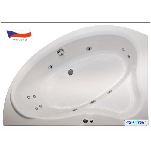 ARTTEC SURF MASSAGE 150x90 ľavá Hydromasážna akrylátová vaňa PAN00551