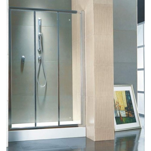 ARTTEC Natty 80 chrome chinchila Sprchové dvere do niky PAN00525