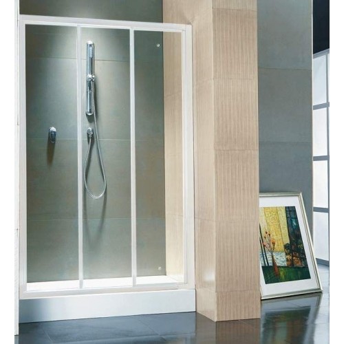 ARTTEC Natty 90 white chinchila Sprchové dvere do niky PAN00527