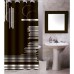 ARTTEC Sprchový záves - 180x200 cm - polyester - black graphic MSV00519