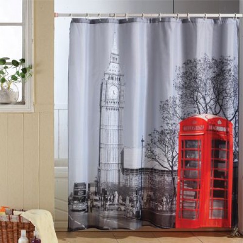 ARTTEC Sprchový záves - 180x200 cm - polyester - londres MSV00556