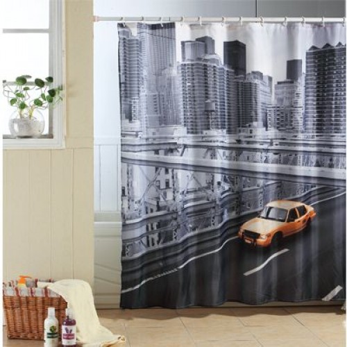 ARTTEC Sprchový záves - 180x200 cm - polyester - new york MSV00560