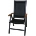 SUN GARDEN ASS COMFORT polohovacie kreslo, antracit / čierna 67/201
