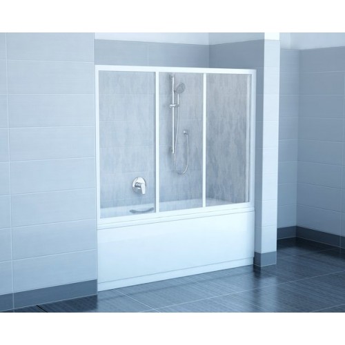 RAVAK SUPERNOVA AVDP3 180 vaňové dvere posuvné trojdielne, white+Rain 40VY010241