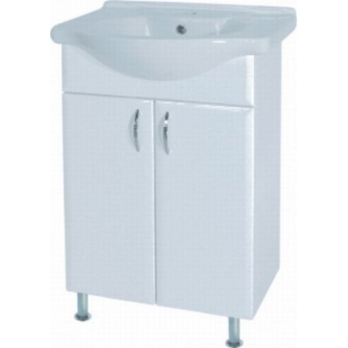 INTEDOOR AZZURRA spodná kúpeľňová skrinka na dvoch nožičkách s keram. umývadlom AZ55N/63