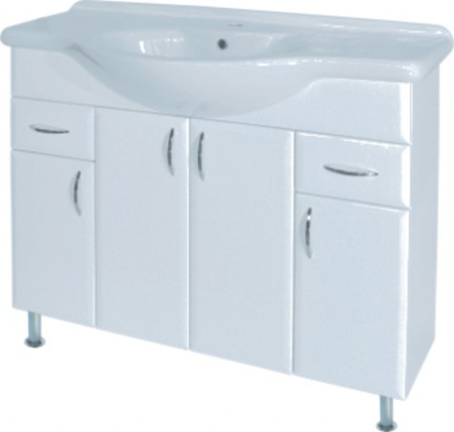 INTEDOOR AZZURRA spodná kúpeľňová skrinka 90 cm, s umývadlom 95 cm, biela AZ95N/01 