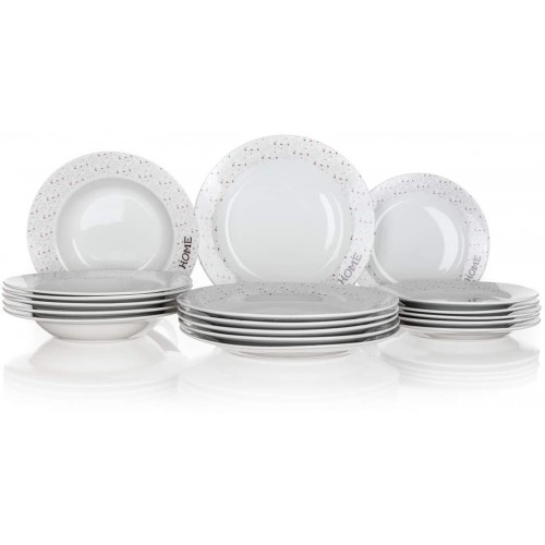 BANQUET Home coll. II Sada tanierov biela, 18ks 60311625