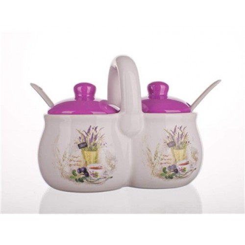 BANQUET LAVENDER 2 dielna dóza s lyžičkami 60ZF1097-A BANQUET LAVENDER 2 dielna dóza s lyžičkami 60ZF1097-A