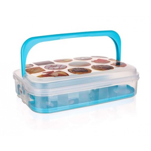 VETRO-PLUS Box na pečivo a cukor. 7L modrý 55045010