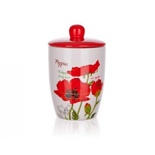 BANQUET Dóza s viečkom 600ml Red Poppy OK 60ZF1131RPP