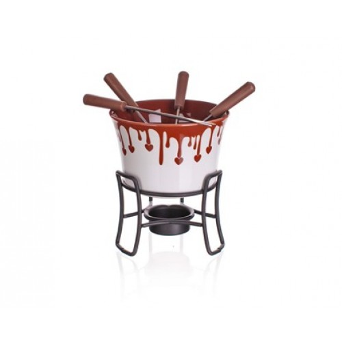 BANQUET 6 dielny fondue set na čokoládu Choco Dark 17AA1201-A BANQUET 6 dielny fondue set na čokoládu Choco Dark 17AA1201-A