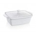 BANQUET Zapekacia forma obdĺžniková s vekom 28x18cm Culinaria White 60ZF09