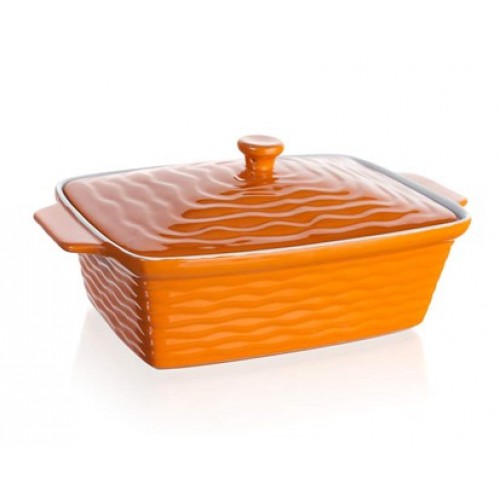 BANQUET Zapekaciu forma obdĺžniková s vekom 33x21cm Culinaria Orange 60ZF10