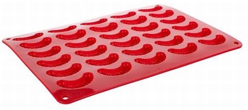 BANQUET Silikónová forma - rožteky 30 ks -35x25x1,3 cm, CULINARIA red 3120150R