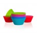 BANQUET Silikónové košíčky 12 ks Muffin Cups o6cm - 3,75cm x 2,7cm Culinaria red 3122012MI