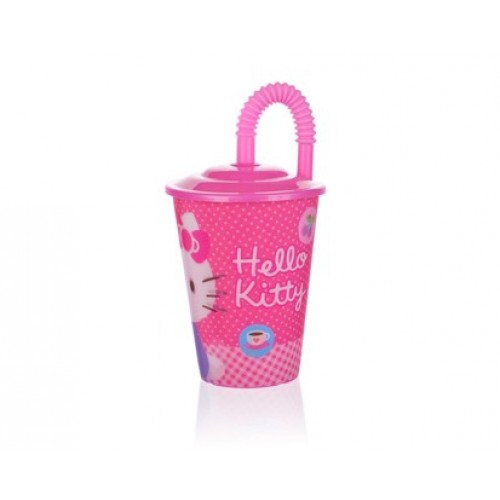 BANQUET Pohárik 450 ml s viečkom, Hello Kitty L 1213HK37371