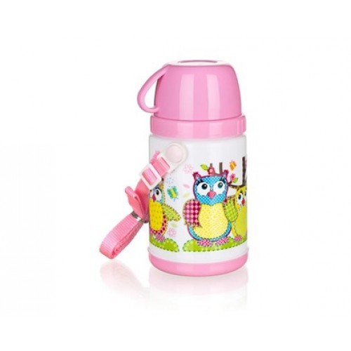 BANQUET OWLS Termofľaša s hrnčekom Pink 320 ml 12638000P BANQUET OWLS Termofľaša s hrnčekom Pink 320 ml 12638000P
