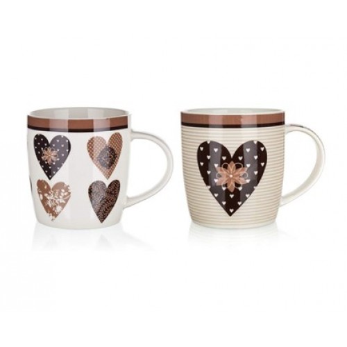 Banquet Hrnček CHOCO HEARTS 360ml 60220007 Banquet Hrnček CHOCO HEARTS 360ml 60220007