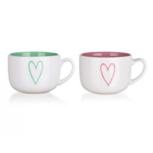 BANQUET Jumbo HEARTS 580ml, assorted 60220031