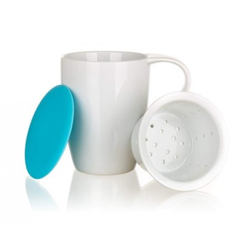 BANQUET Hrnček so sitkom a silikónovým vrchnákom 350ml COLOR PLUS BLUE 60338000B BANQUET Hrnček so sitkom a silikónovým vrchnákom 350ml COLOR PLUS BLUE 60338000B