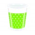 PROCOS Nápojový pohárik 200 ml, 8 KS Green Dots 4483206
