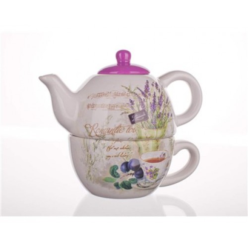 BANQUET LAVENDER Konvička s šálkou 60ZF1124-A