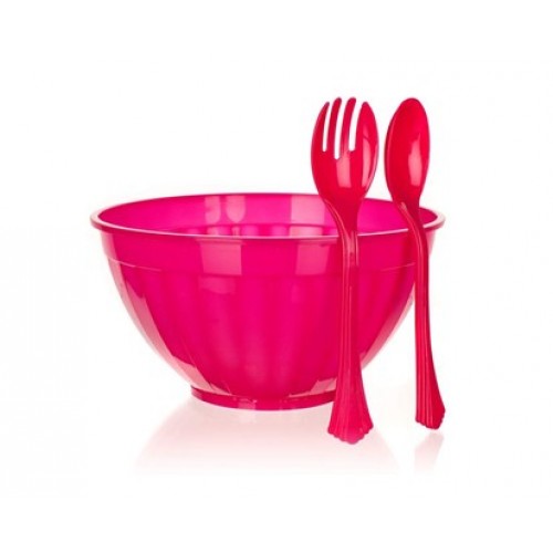BANQUET Šalátový set - misa 5,5 L 2 ks plastových príborov 553986