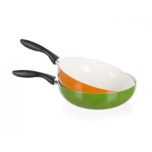 BANQUET hliníkový WOK panvicu 28 x 8.0 cm Natura Ceramia MIX 40JC28WCCMIX