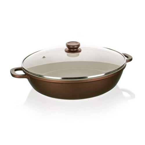 BANQUET TITUS Panvica Paella s nepriľnavým povrchom 28 cm, s pokrievkou 40020628