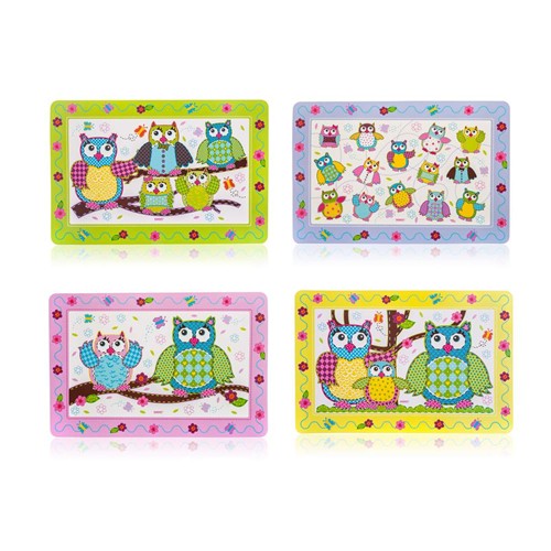 BANQUET OWLS Plastové prestieranie 43 x 28 cm, assort 12CF43288