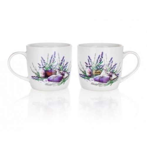 BANQUET 2 dielna sada hrnčekov LAVENDER 360 ml 60JG007 BANQUET 2 dielna sada hrnčekov LAVENDER 360 ml 60JG007