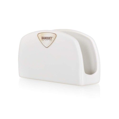 BANQUET AMANDE Stojan na servítky biely 203125010