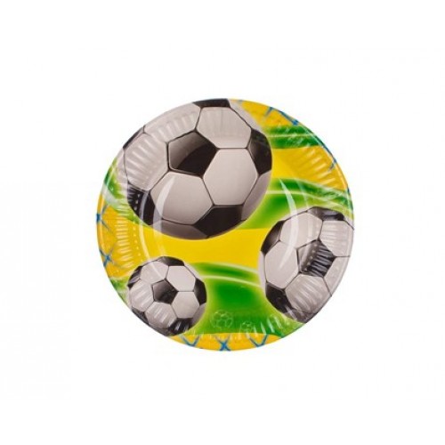 PROCOS Tanier papierový dia 19,5cm, 8ks Soccer Celebration 4484132 PROCOS Tanier papierový dia 19,5cm, 8ks Soccer Celebration 4484132