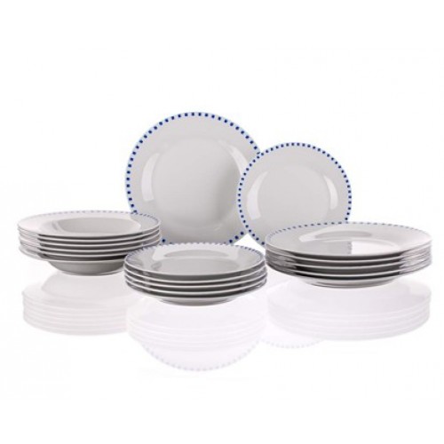 BANQUET Tanierová sada 18-dielna CUBITO BLUE, OK 60XFW112119 BANQUET Tanierová sada 18-dielna CUBITO BLUE, OK 60XFW112119