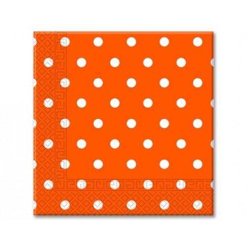 PROCOS Servítky 3-vrstvové 33x33 cm, 20 KS Orange Dots 4483211 PROCOS Servítky 3-vrstvové 33x33 cm, 20 KS Orange Dots 4483211