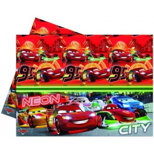 PROCOS Obrus plastový 120x180 cm Cars Neon 4482630 PROCOS Obrus plastový 120x180 cm Cars Neon 4482630