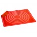BANQUET Silikónová podložka 60x50 cm Culinaria Red, váha 400g, Mierkové relief 3124042R