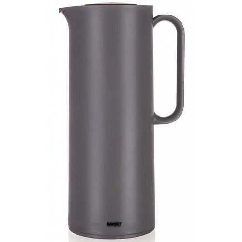 BANQUET Termoska plastová MATTY 1 l, sivá 48786101 BANQUET Termoska plastová MATTY 1 l, sivá 48786101